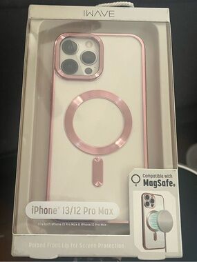 WAVE MagSafe-Compatible Rose Gold & White Case for iPhone 13/12 Pro Max NEW NIB